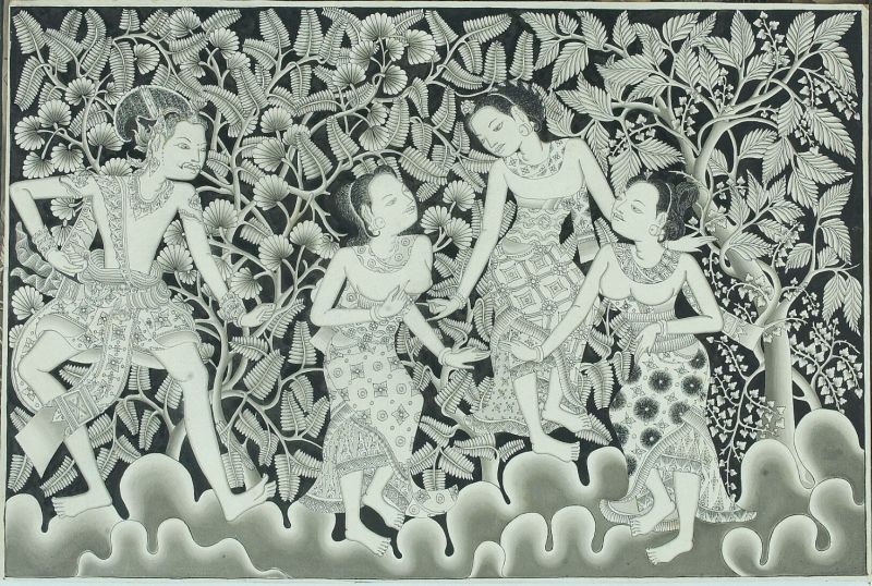 This image has an empty alt attribute; its file name is Classical-Bali-Painting.jpg